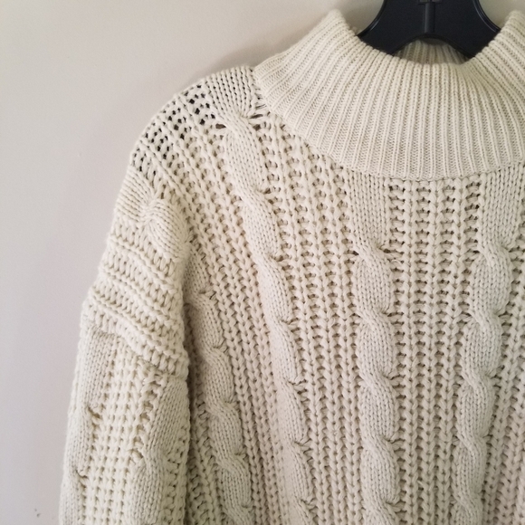 Vintage Daniel B White Natural Neutral Cream Sweater 100% Acrylic Size Large - Picture 3 of 7
